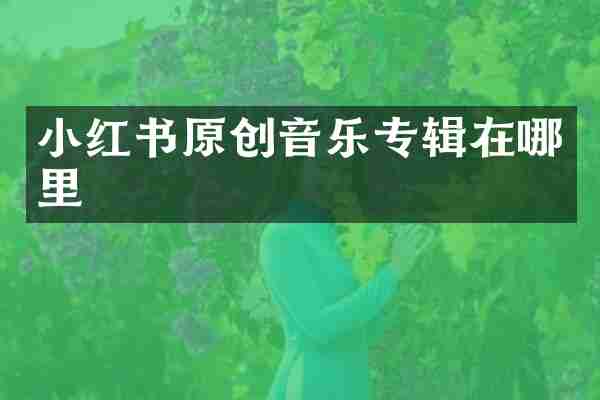 小红书原创音乐专辑在哪里