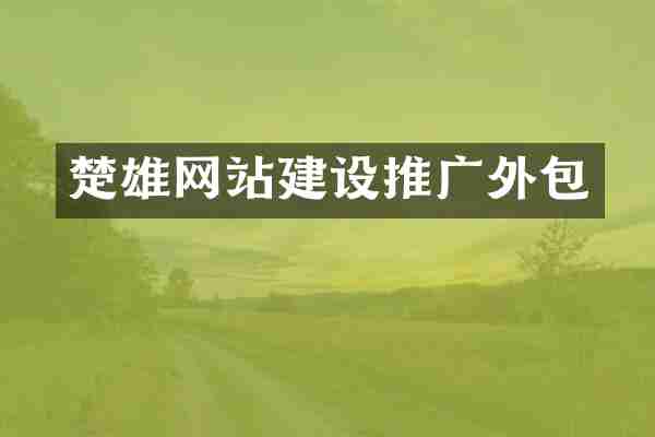 楚雄网站建设推广外包