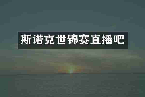 斯诺克世锦赛直播吧