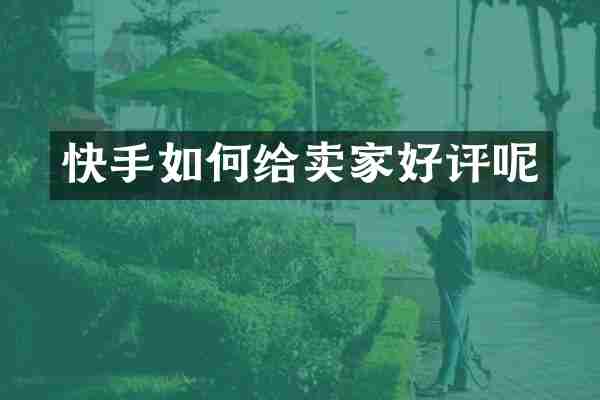 快手如何给卖家好评呢