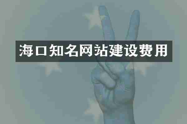 海口知名网站建设费用