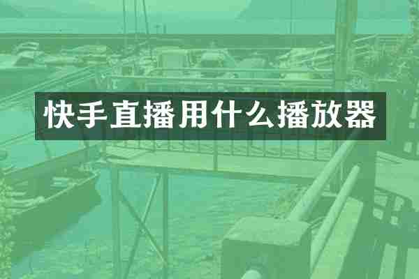 快手直播用什么播放器