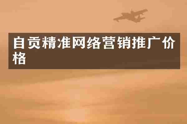 自贡精准网络营销推广价格