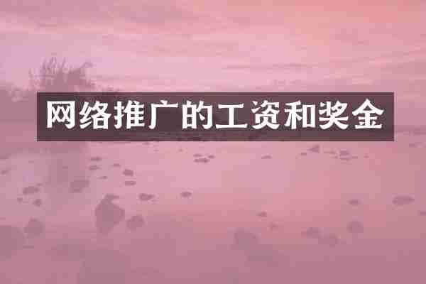 网络推广的工资和奖金