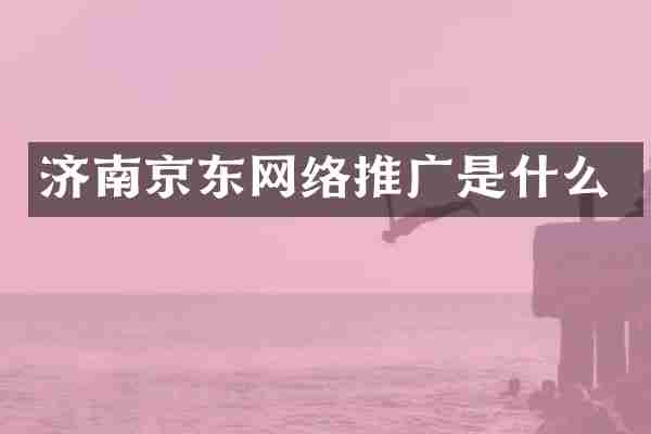 济南京东网络推广是什么