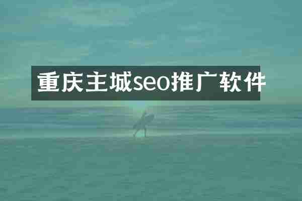 重庆主城seo推广软件