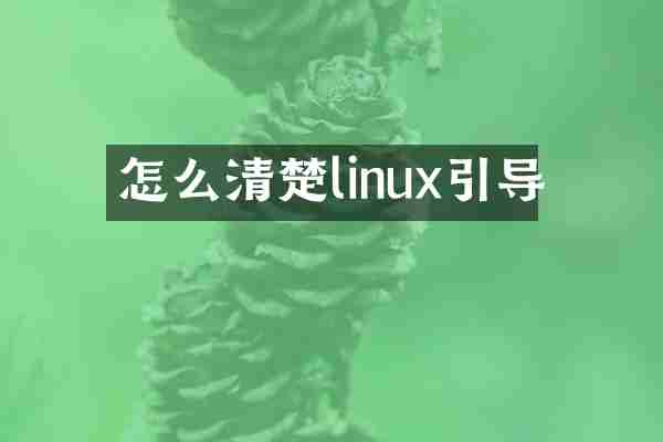 怎么清楚linux引导