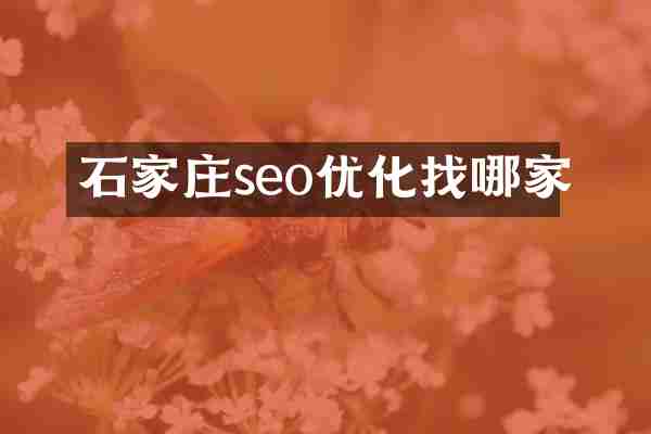 石家庄seo优化找哪家