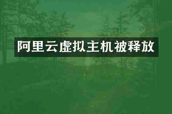 阿里云虚拟主机被释放