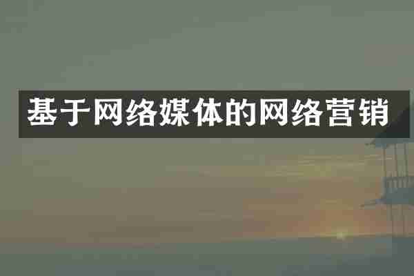 基于网络媒体的网络营销