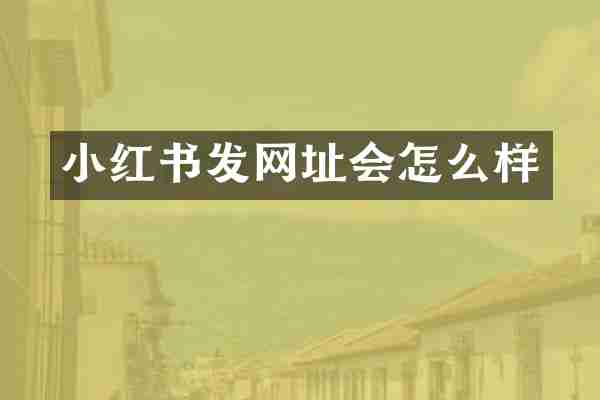 小红书发网址会怎么样