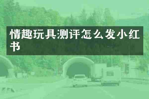 情趣玩具测评怎么发小红书