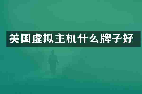 美国虚拟主机什么牌子好
