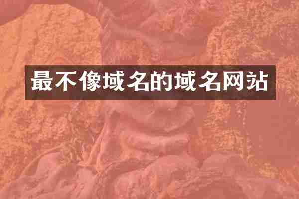 最不像域名的域名网站