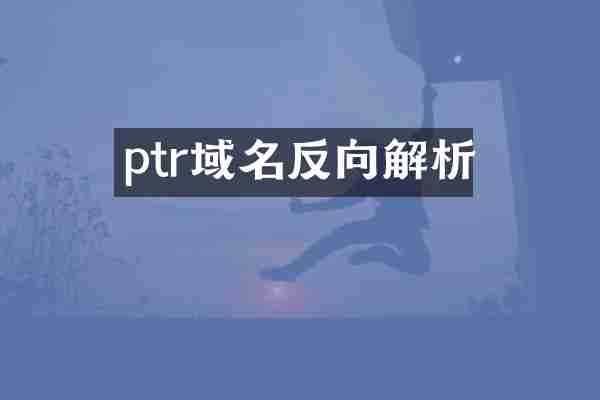 ptr域名反向解析