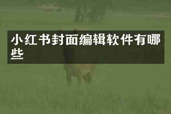 小红书封面编辑软件有哪些