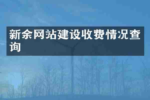 新余网站建设收费情况查询