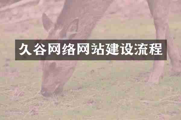 久谷网络网站建设流程