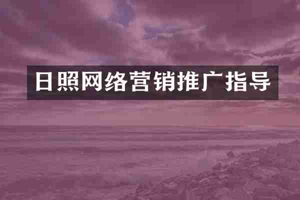 日照网络营销推广指导