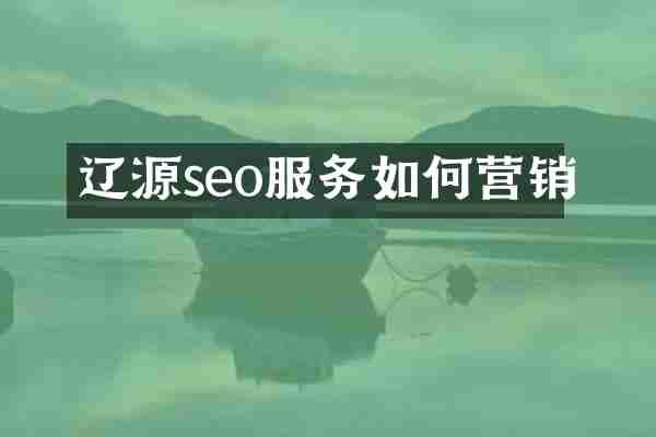 辽源seo服务如何营销