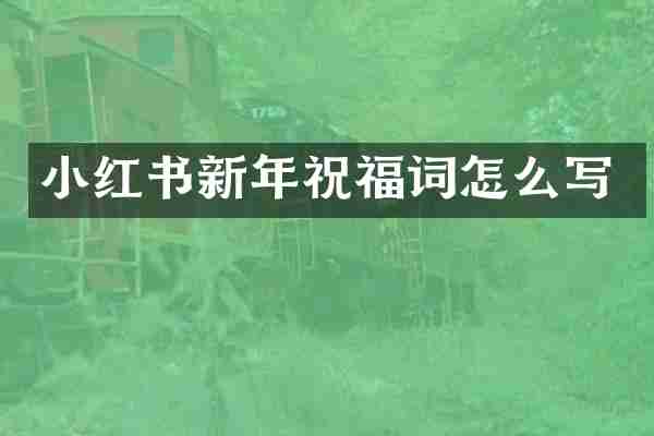 小红书新年祝福词怎么写