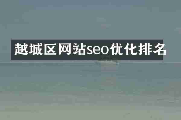 越城区网站seo优化排名
