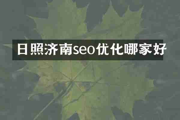 日照济南seo优化哪家好
