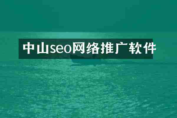 中山seo网络推广软件