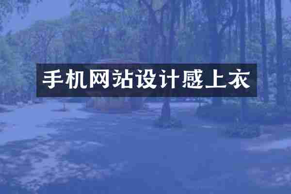 手机网站设计感上衣