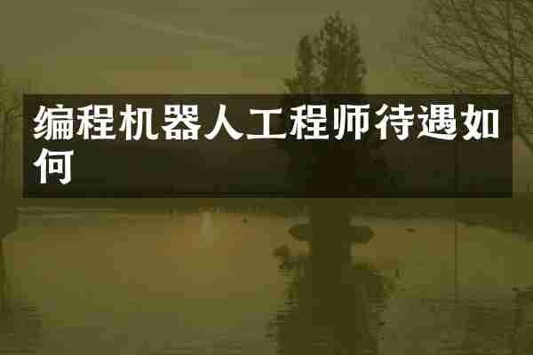 编程机器人工程师待遇如何