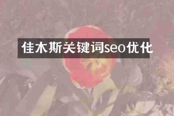 佳木斯关键词seo优化