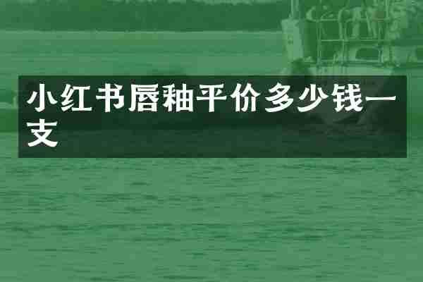 小红书唇釉平价多少钱一支
