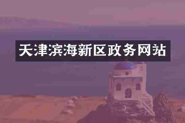 天津滨海新区政务网站