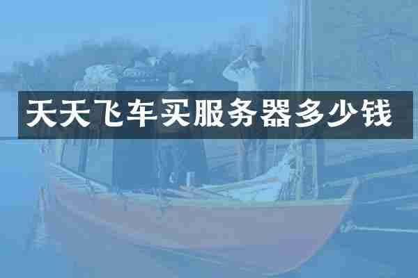 天天飞车买服务器多少钱