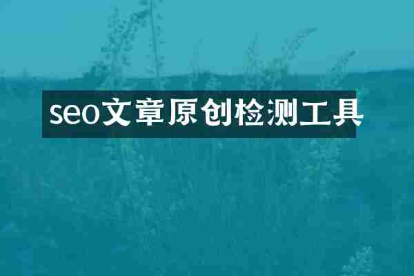seo文章原创检测工具