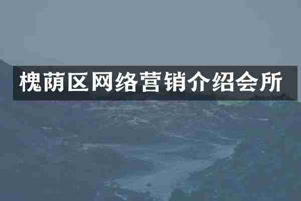 槐荫区网络营销介绍会所