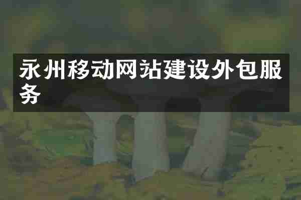 永州移动网站建设外包服务