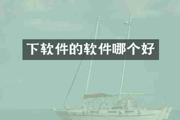 下软件的软件哪个好