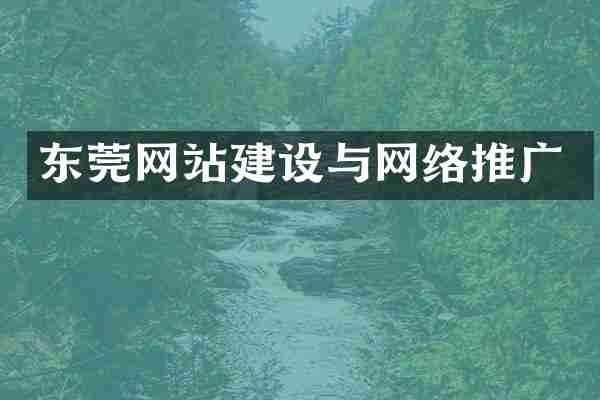 东莞网站建设与网络推广