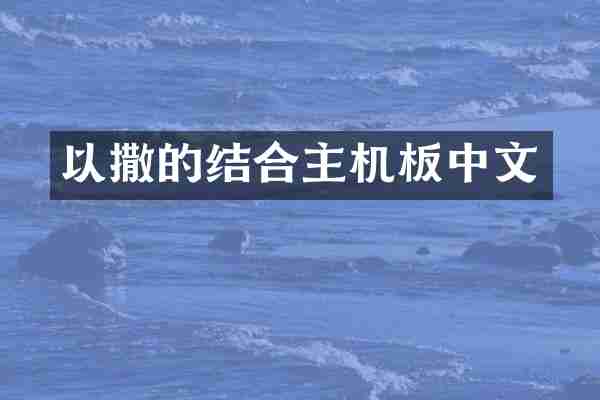 以撒的结合主机板中文