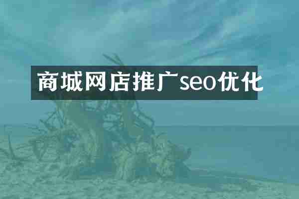 商城网店推广seo优化