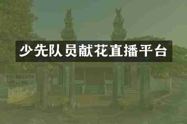 少先队员献花直播平台