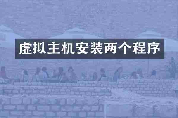 虚拟主机安装两个程序