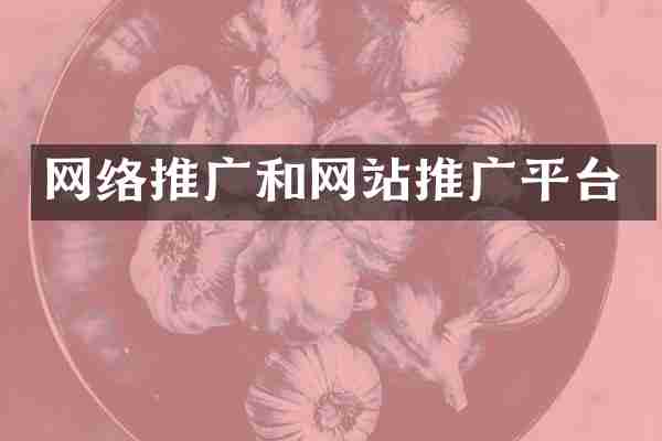 网络推广和网站推广平台