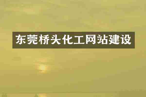 东莞桥头化工网站建设