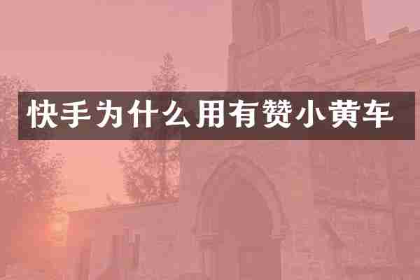 快手为什么用有赞小黄车