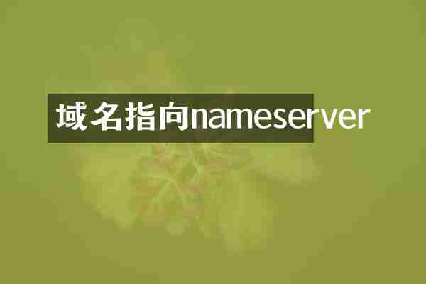 域名指向nameserver