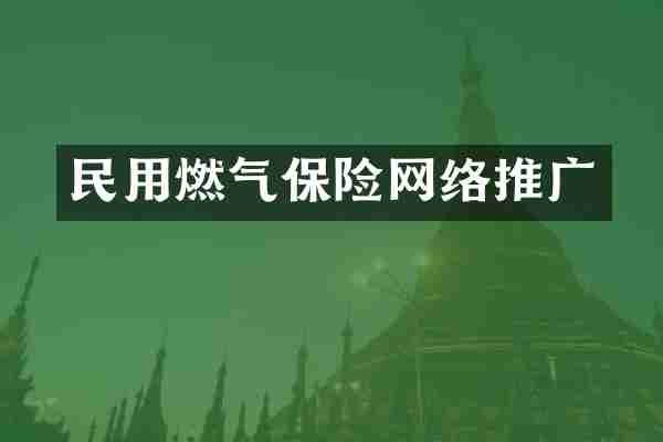 民用燃气保险网络推广