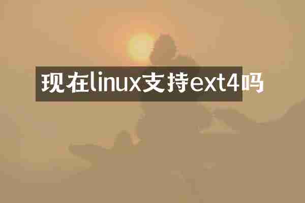 现在linux支持ext4吗