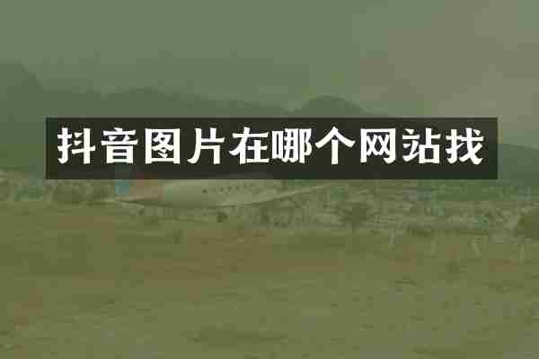 抖音图片在哪个网站找